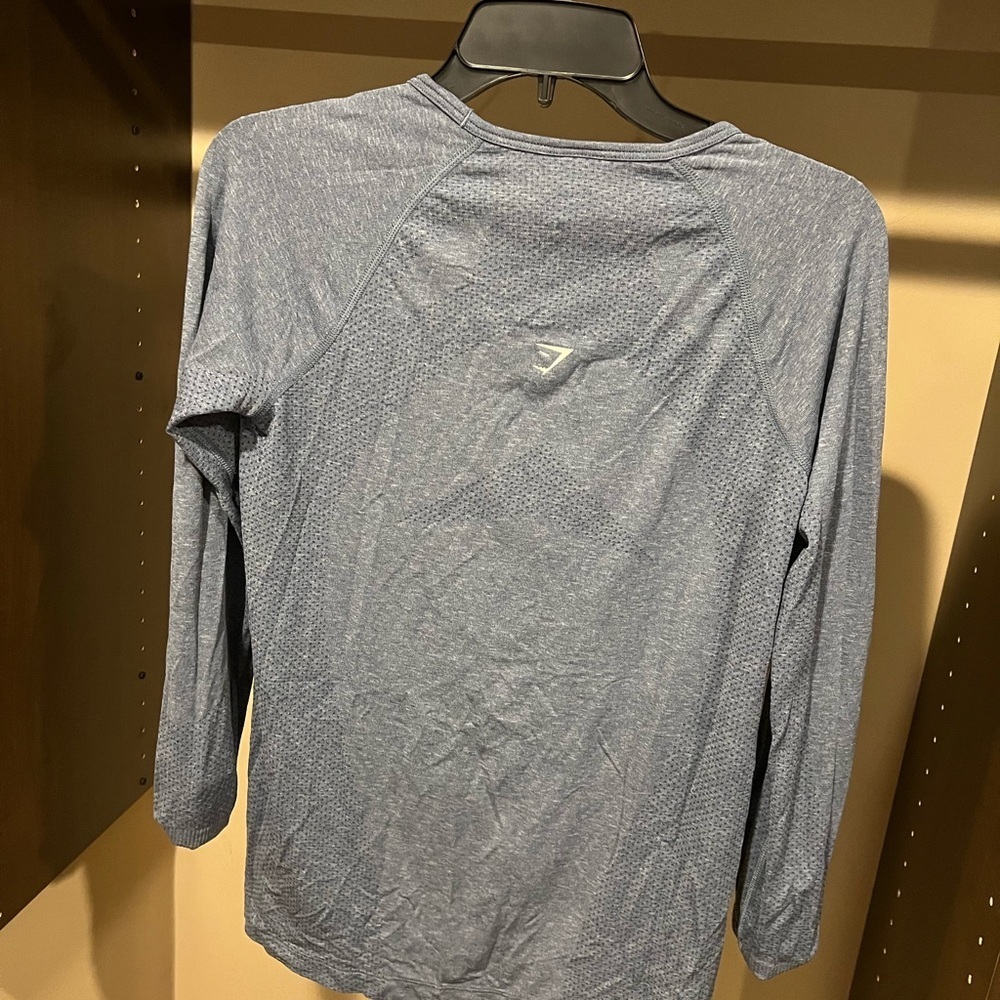 Gymshark Blue Long Sleeve Top - Picture 3 of 4